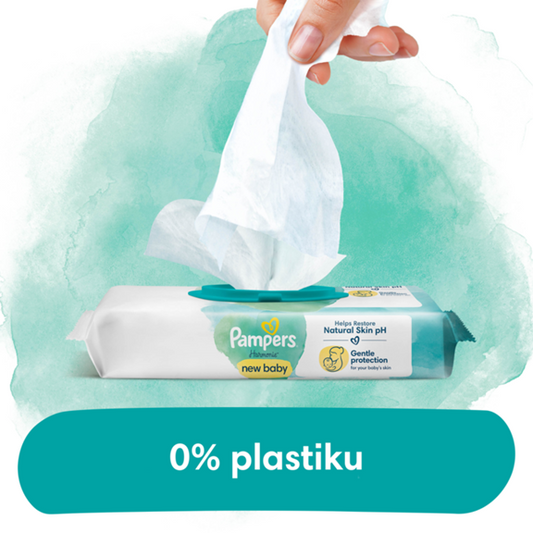 PAMPERS HARMONIE lingettes bébé NEW BABY x46