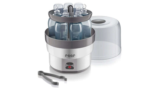 REER VapoMax STERYLIZATOR PAROWY na 6 butelek + szczypce