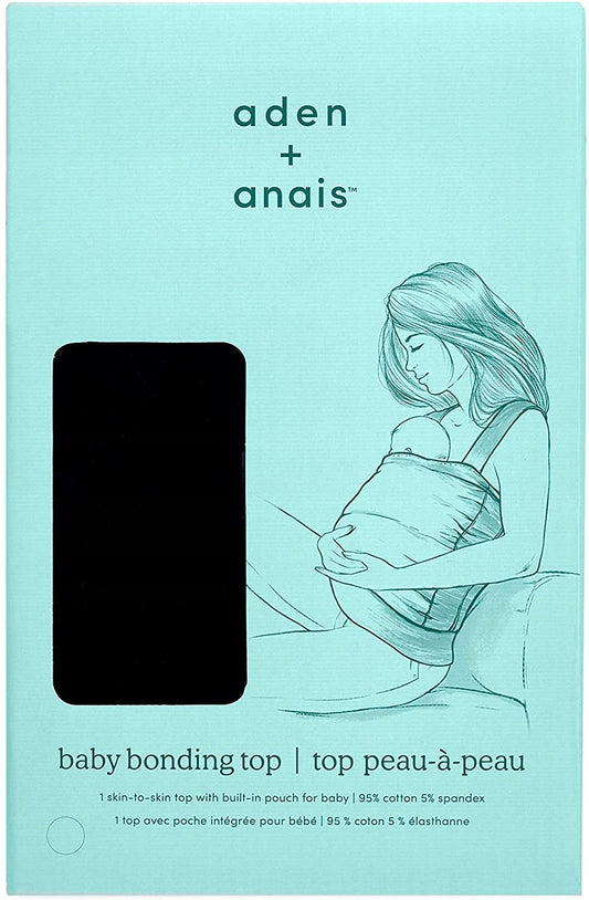 ADEN + ANAIS top do kangurowania XL czarny, 95% bawełna 5% spandex, baby bonding top