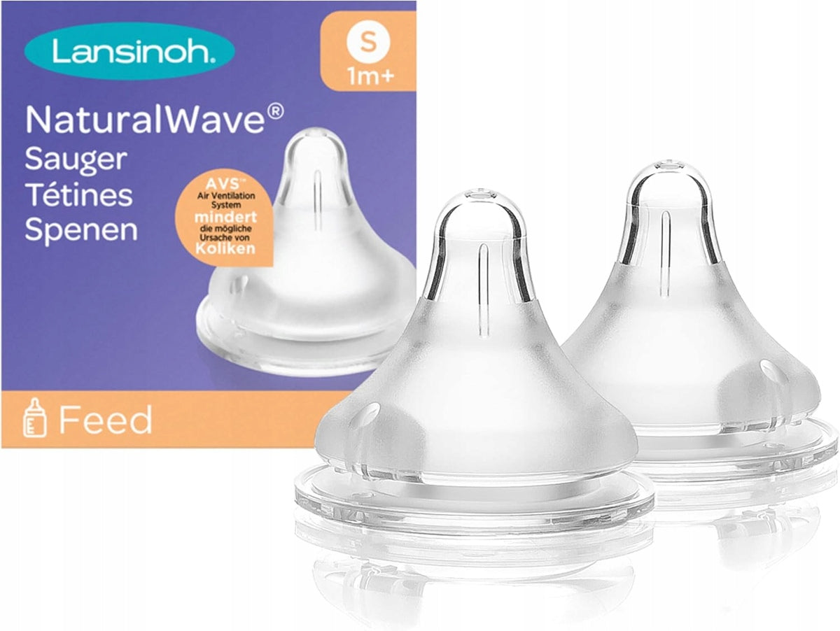 LANSINOH NaturalWave θηλές μπιμπερό 1m+ S