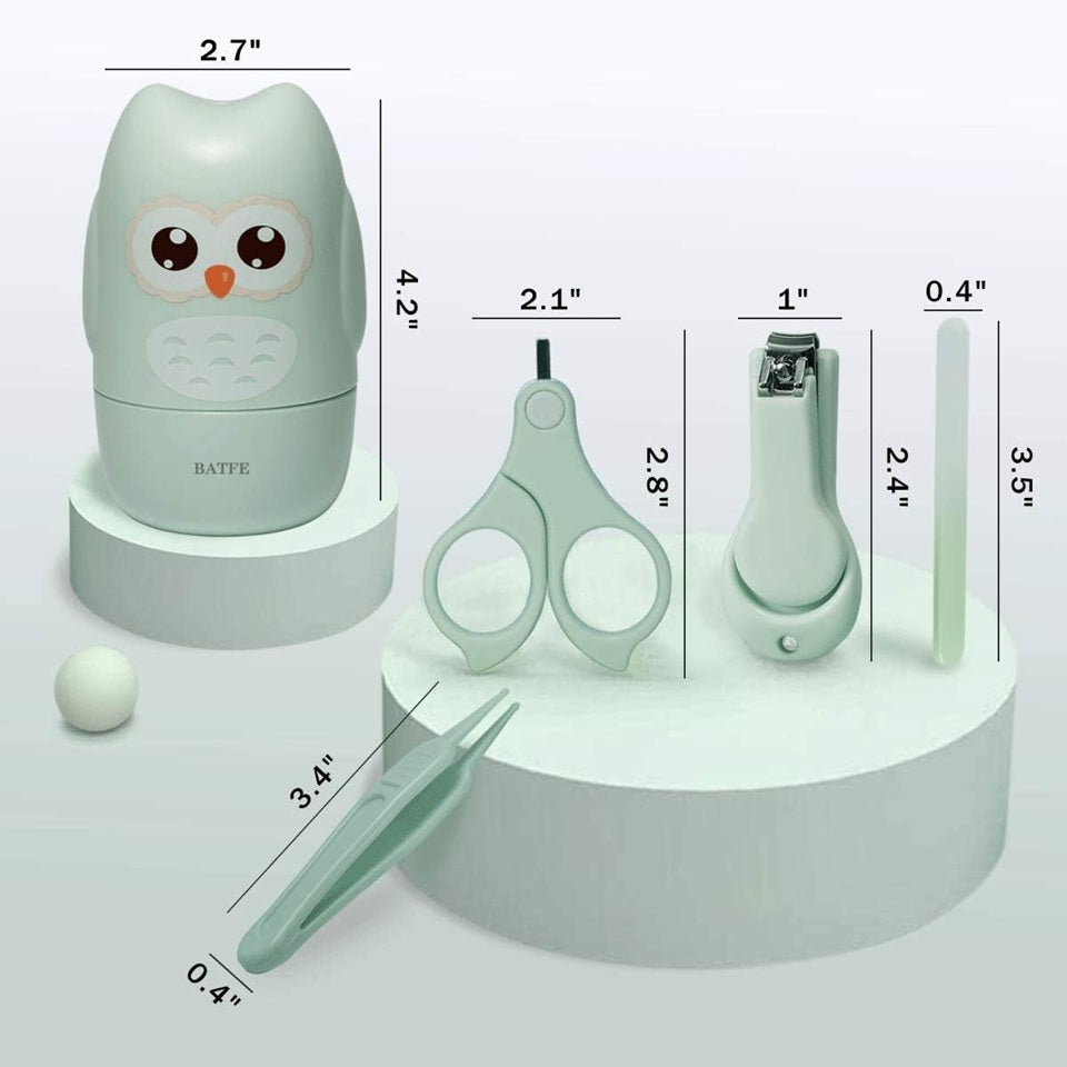 BEIDELI Baby-Pflegeset, 4-teilig + Organizer mit Deckel SOWA – Produktfoto 3