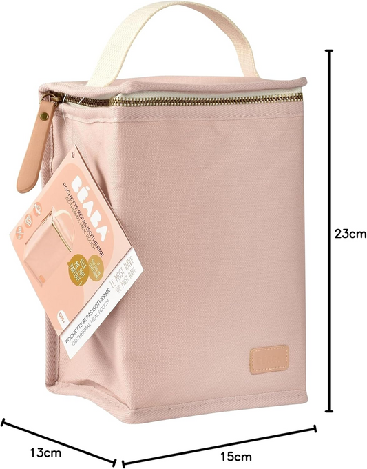 BEABA saco isotérmico para biberões e alimentos 15 x 22 cm