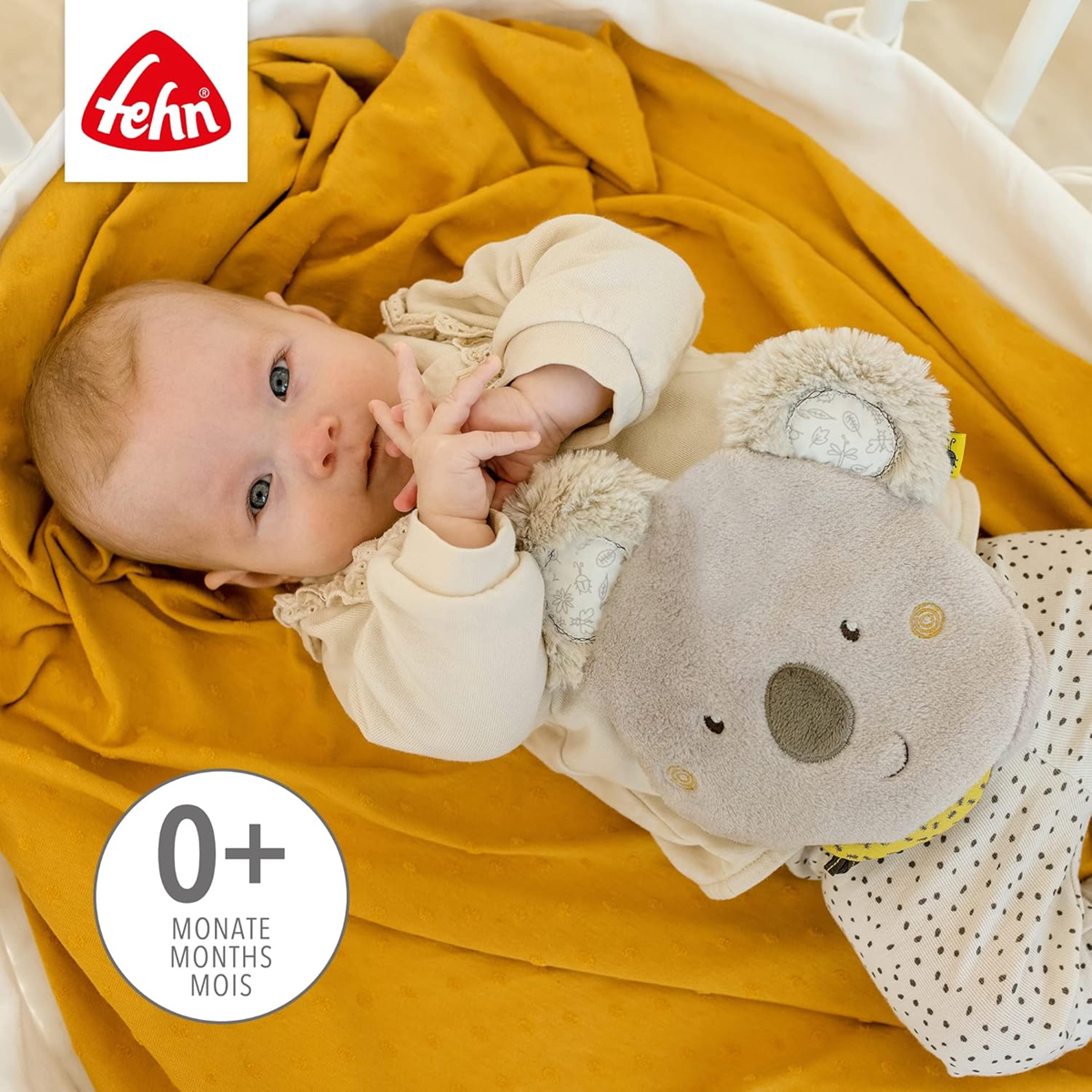 FEHN Koala Australia plysvarmepude med kirsebærsten 20 x 20 cm