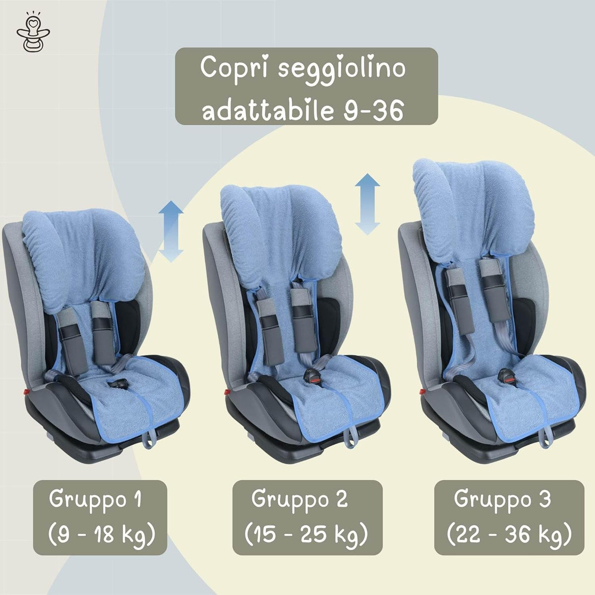 BABY IDEA copertura per seggiolino UNIVERSALE GR1/2/3