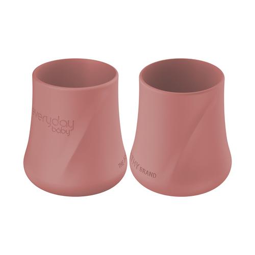 EVERYDAY BABY Ensemble de tasses d'entraînement en silicone 6 mois+ x2