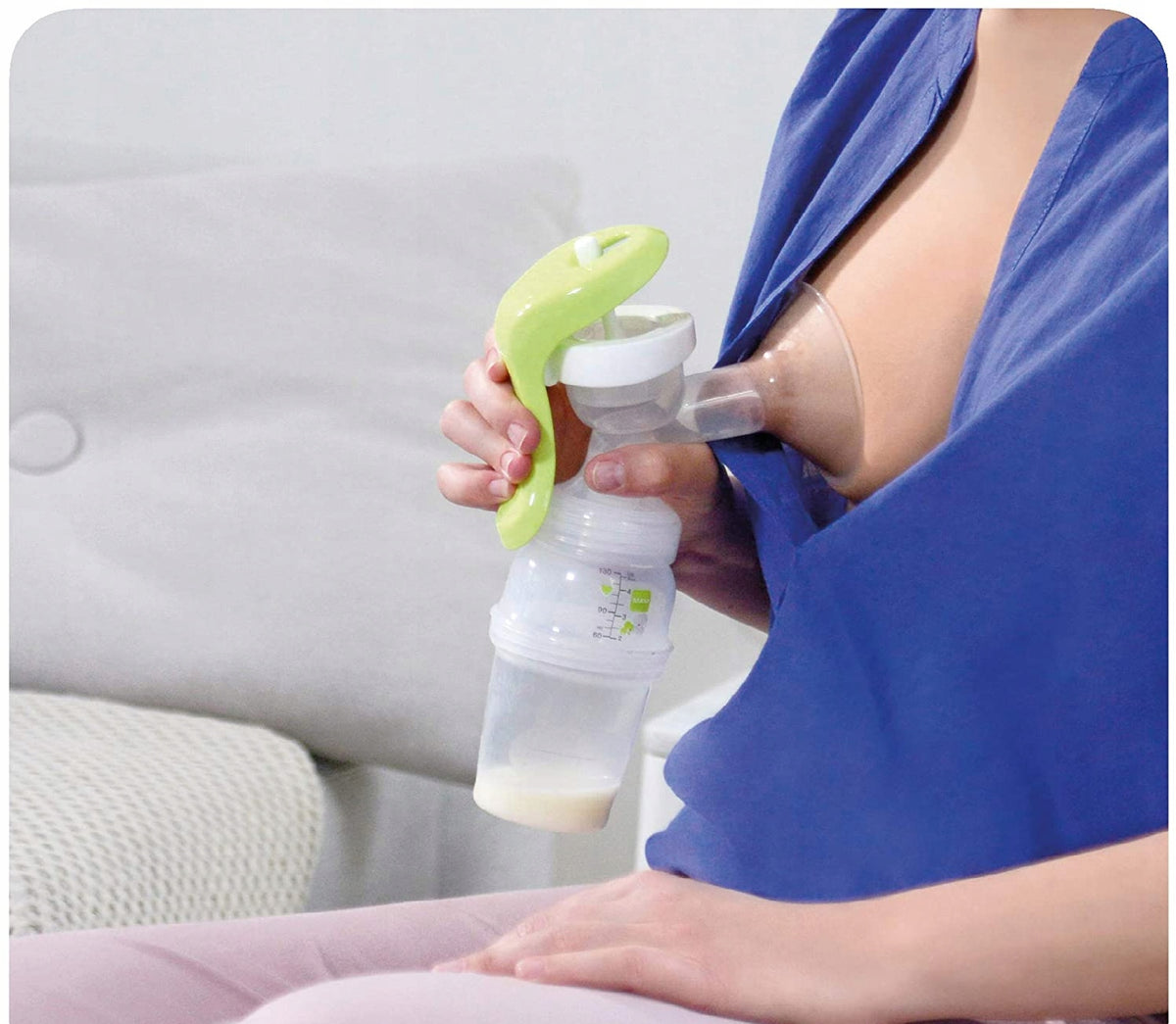 MAM kompaktná ručná odsávačka s fľašou 160 ml