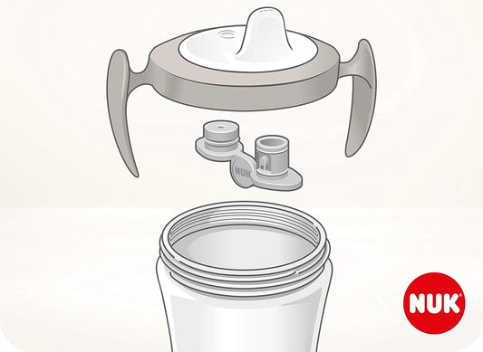 NUK Trainer Cup KUBEK NIEKAPEK serce 6 m+ 230 ml