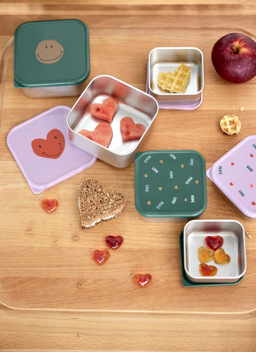 LASSIG Snackbox boîtes à goûter en acier x3