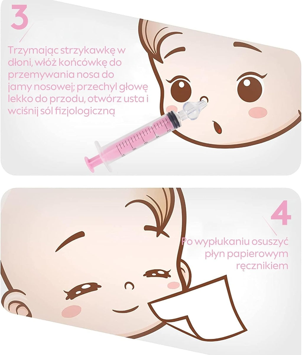BABY AGE irygator strzykawki do nosa 2 sztuki 10 ml "N
