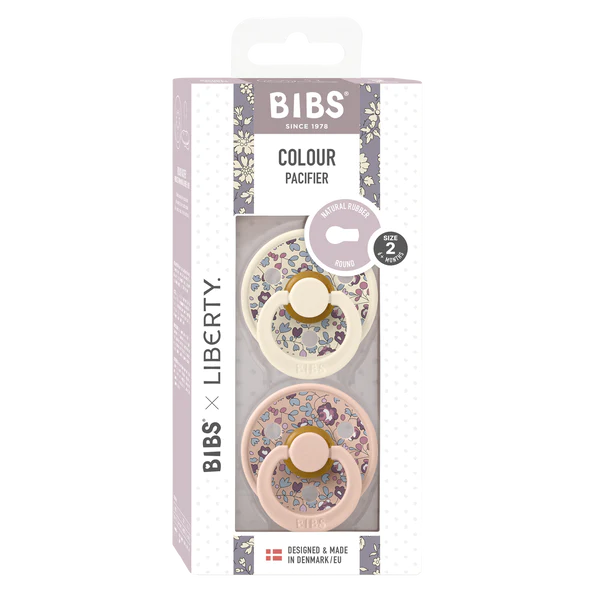 BIBS Eloise Blush Mix tétines rondes x2 6 18m
