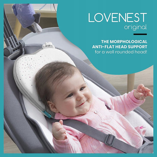 BABYMOOV Lovenest poduszka niemowlęca 0+ ORGANIC, antyflat head support dla niemowląt