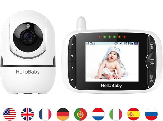 HELLO BABY HB65 babyphone électronique télécommandé écran TFT LCD 3,2"