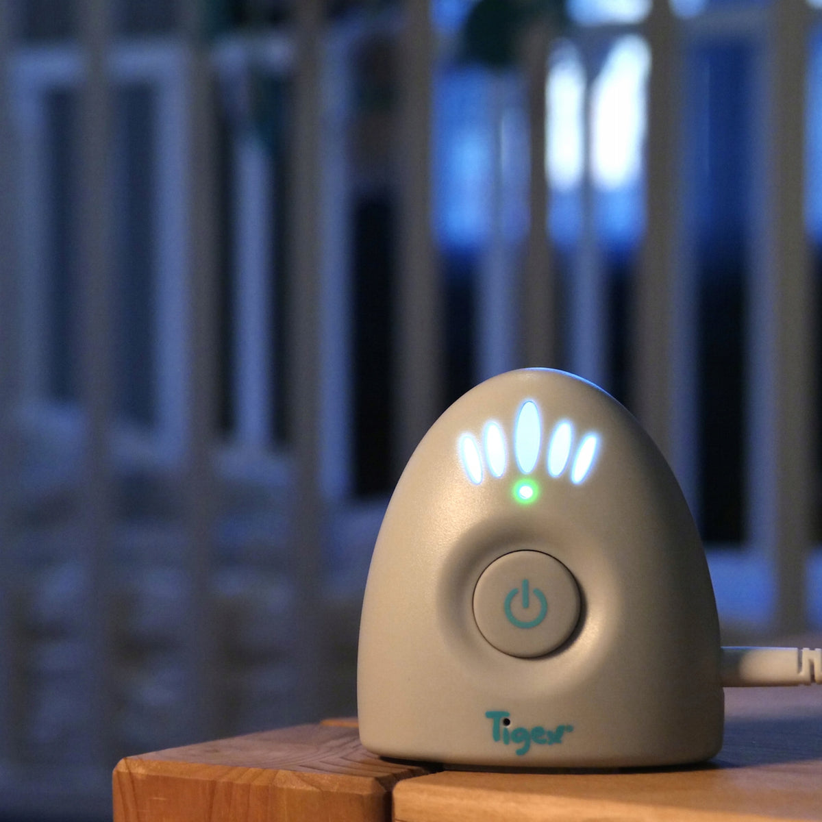 TIGEX EASY PROTECT cyfrowa elektroniczna niania, szara jednostka rodzica z podświetleniem LED