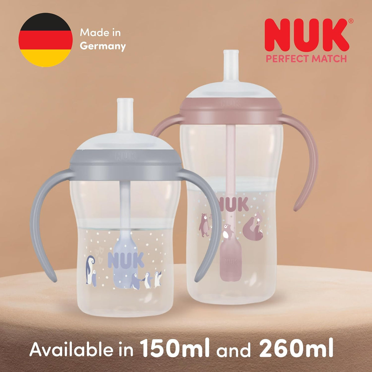 NUK Perfect Match szívószálas pohár 260 ml 8 hónapos kortól – 6. termékfotó