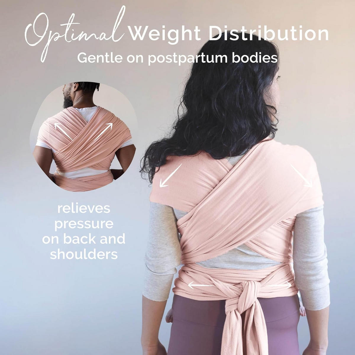 BOBA WRAP écharpe porte-bébé élastique pour porter bébé jusqu’à 15 kg