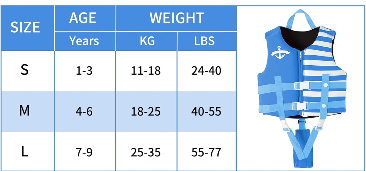GOGOKIDS neoprenowa kamizelka do pływania 4-6 lat 18-25 kg