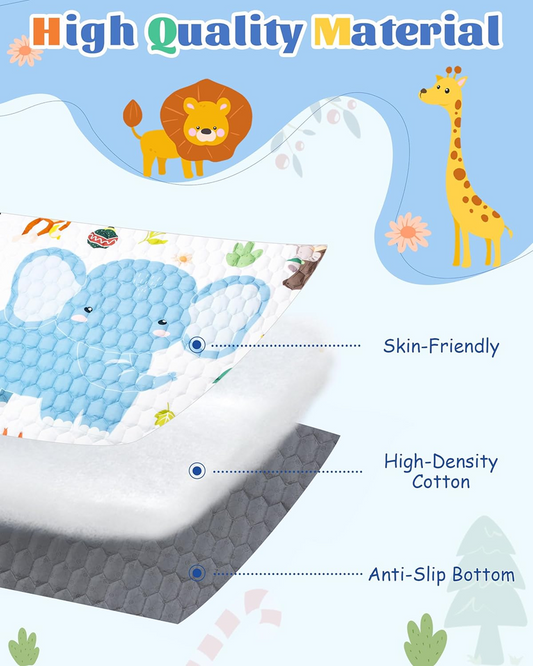 Tapis de jeu pour bébé FUNSLAND avec toise de croissance 127x127cm