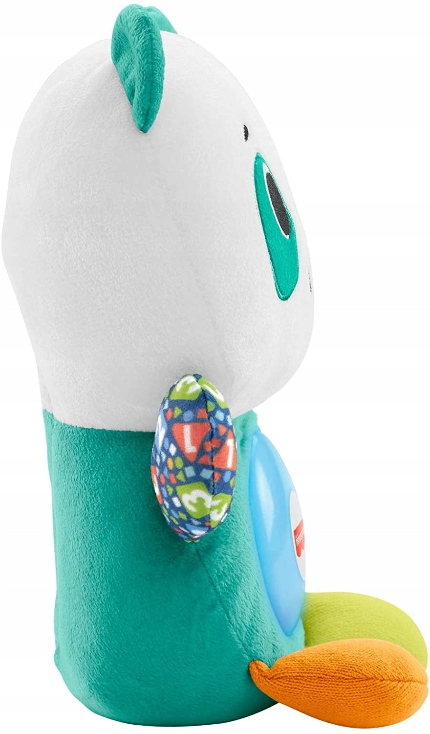FISHER-PRICE interaktywna PANDA j.niemiecki, miękka zabawka Linkimals z efektami świetlnymi i dźwiękowymi, 9m+