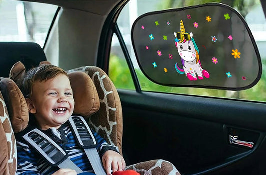 AlmaLuna osłona przeciwsłoneczna na szybę samochodu UV 50 2 sztuki