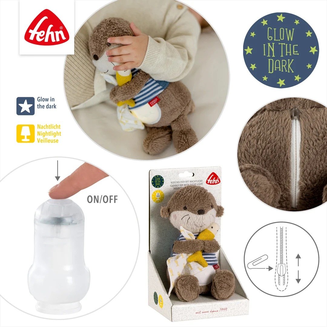 Fehn Otter Nachtlicht und Kuscheltier