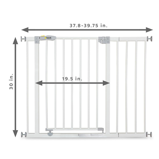 HAUCK Open'n Stop barrière d'escalier installation sans perçage 96-101 + 21