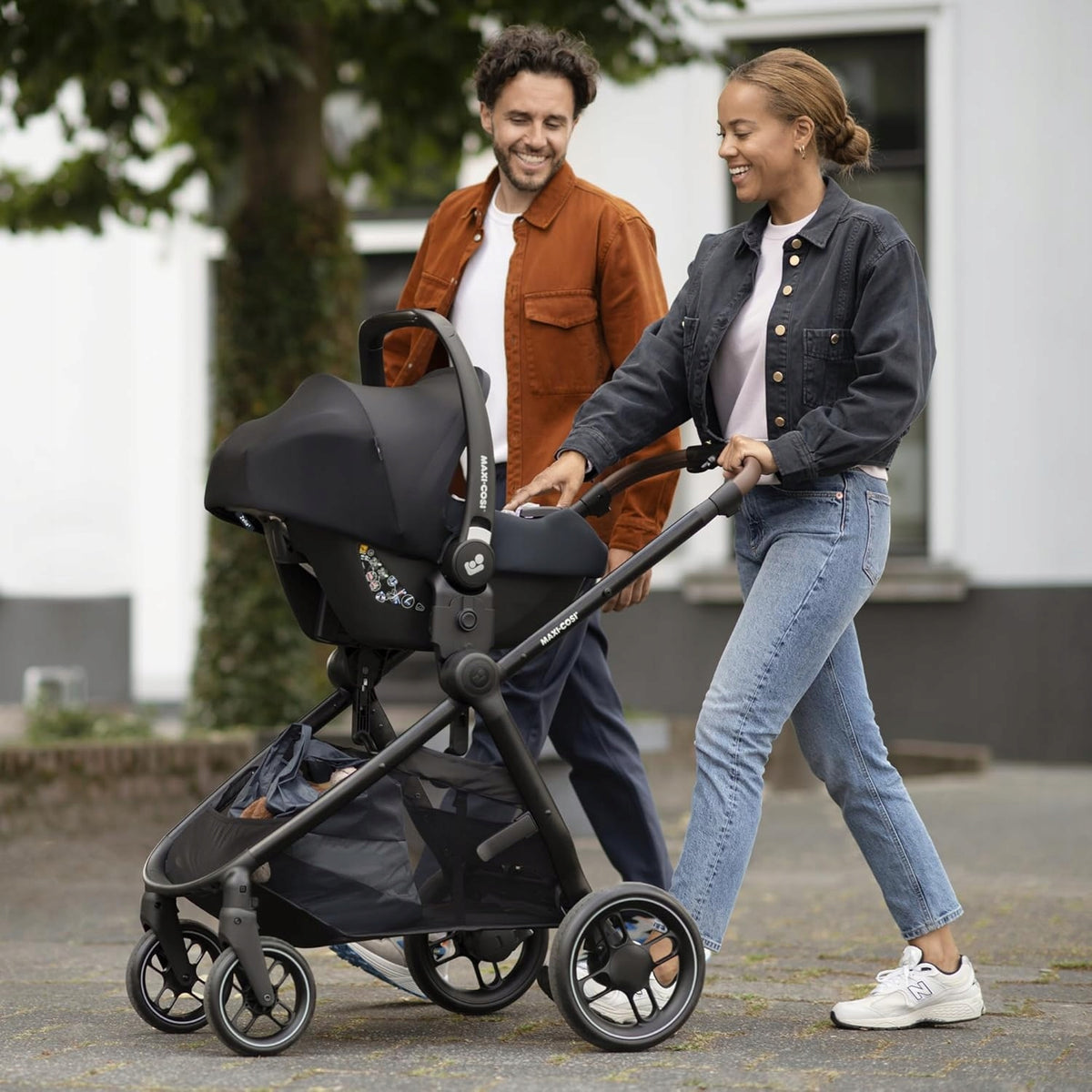 MAXI-COSI adapter wózek ADORRA LEONA OXFORD LILA NOVA fotelik PEBBLE CORAL