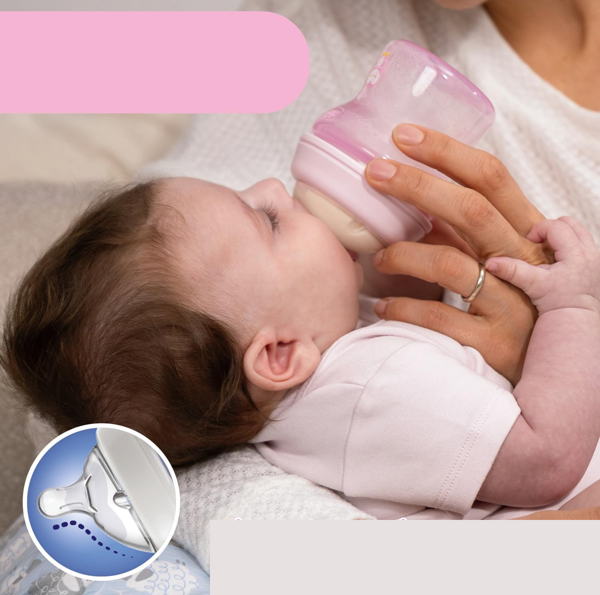 Μπιμπερό CHICCO NaturalFeeling 150 ml 0+ με αργή ροή – φωτογραφία προϊόντος 3