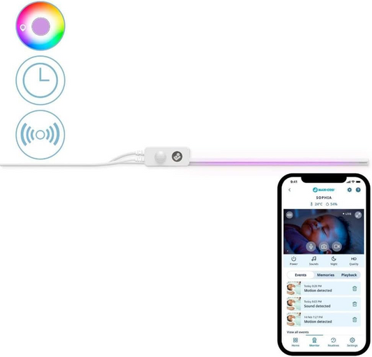 MAXI-COSI Glow inteligentna lampka nocna pod łóżeczko z aplikacją 30 cm – zdjęcie produktu 2