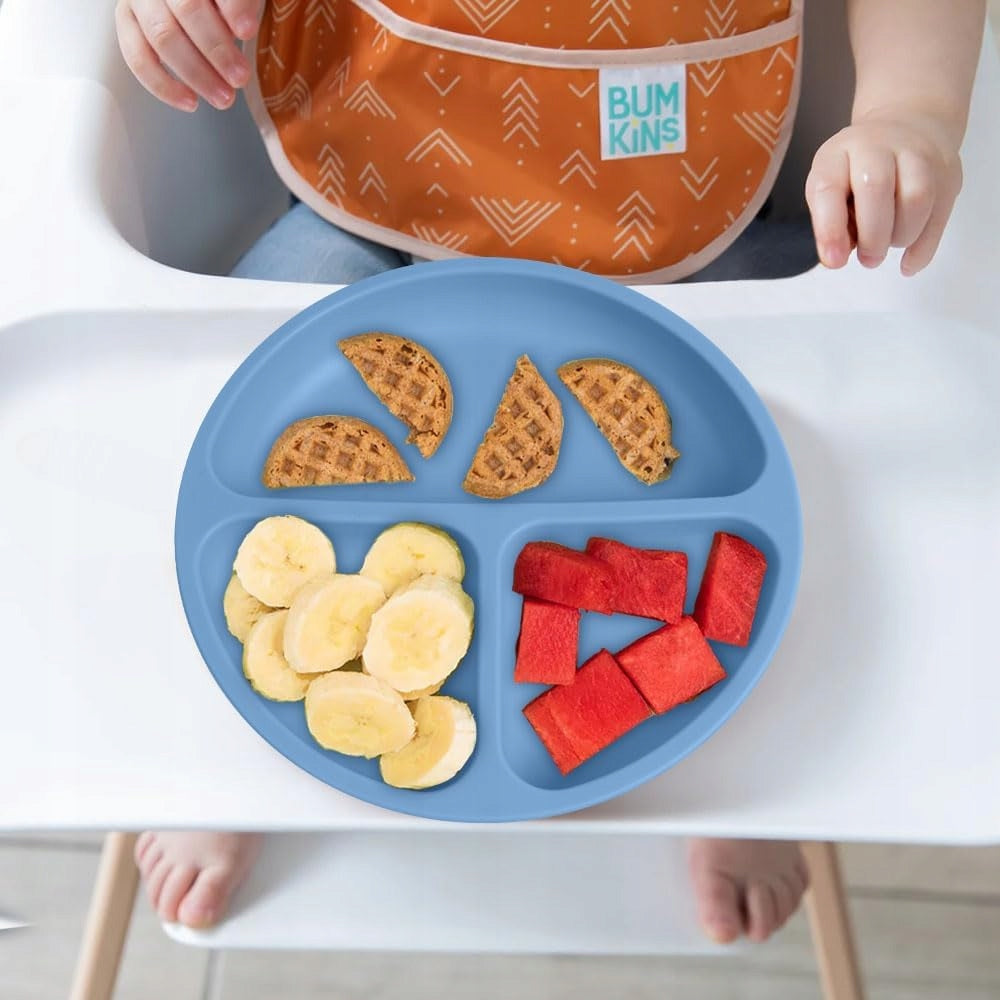 VICLOON assiette compartimentée avec ventouse x3 + cuillère x2 fourchette x2