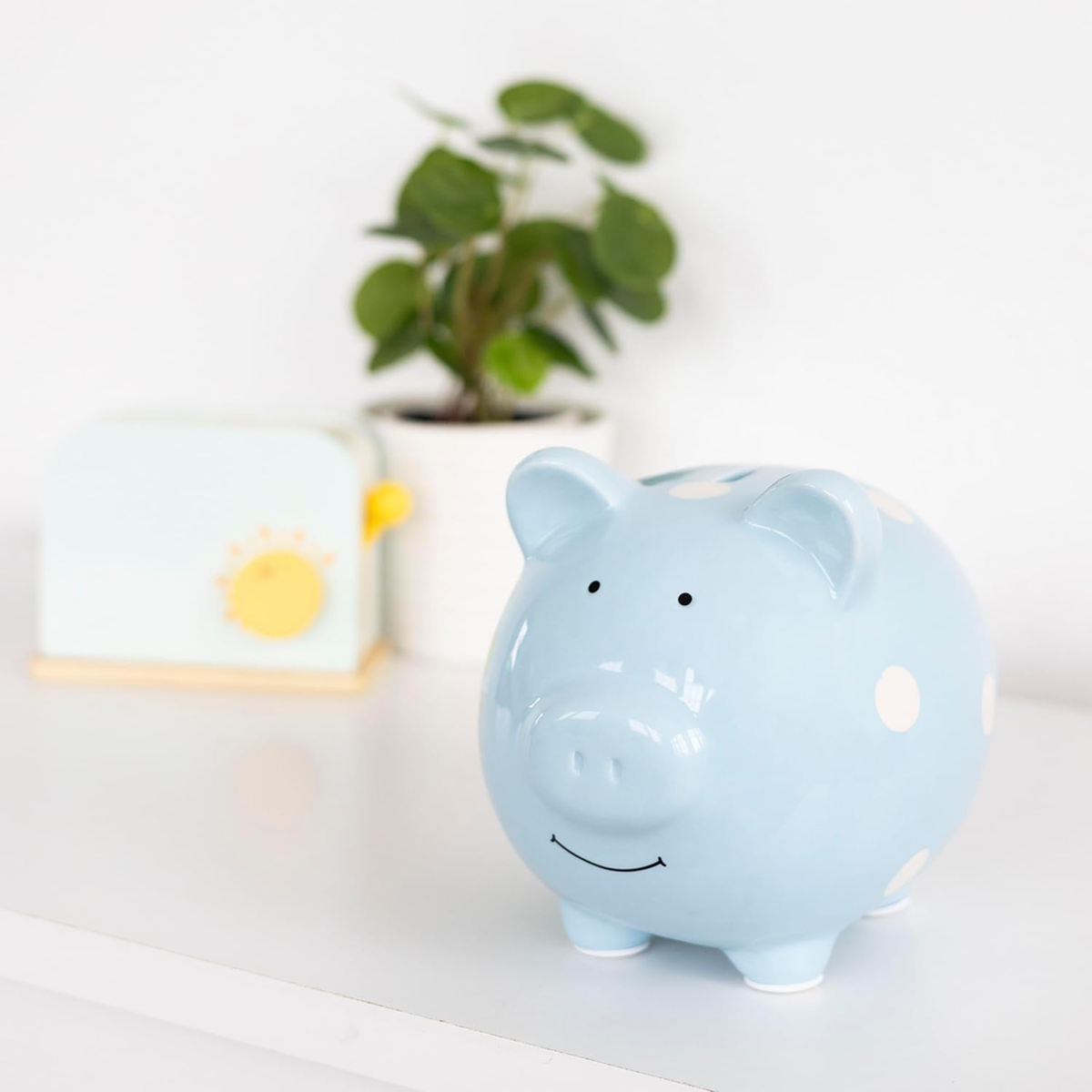 PEARHEAD Piggy Bank ceramiczna świnka skarbonka 14,5 x 18 cm