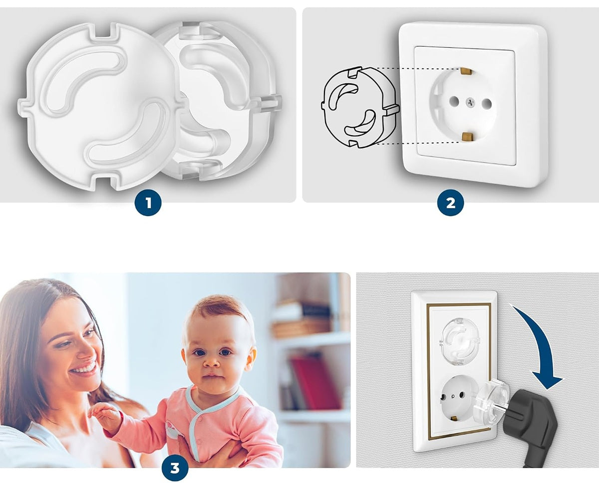 HOFFENBACH protection contre les enfants pour prises électriques x1
