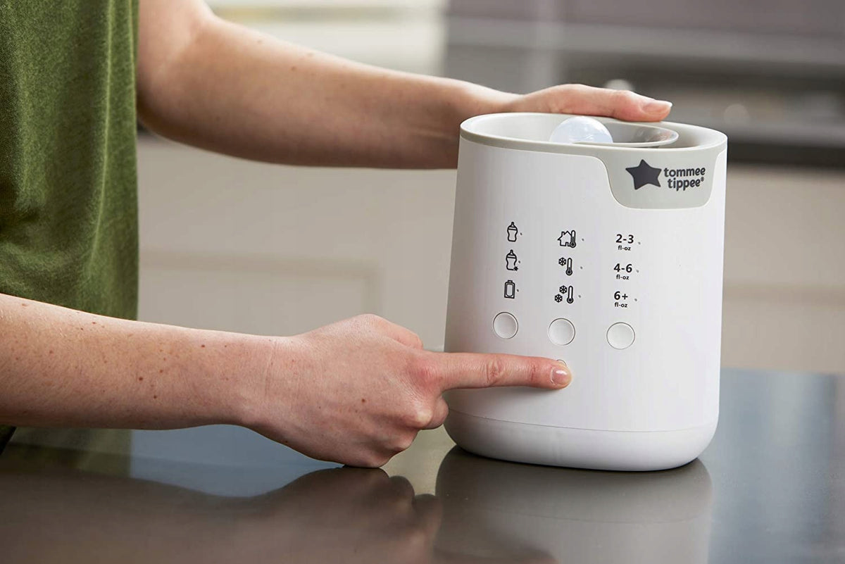 TOMMEE TIPPEE all-in-one podgrzewacz zaawansowany do butelek i słoików, biały, z automatycznym timerem