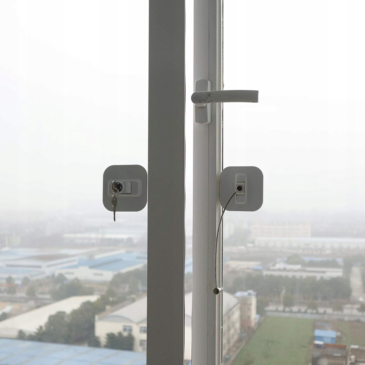 CHILD SAFETY LOCK zabezpieczenie do szafek i szuflad 19 cm + 2 klucze