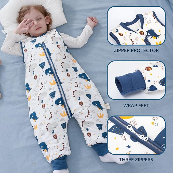 MIKAFEN Winterschlafsack zum Schlafen 2,5TOG XL 4-5 Jahre