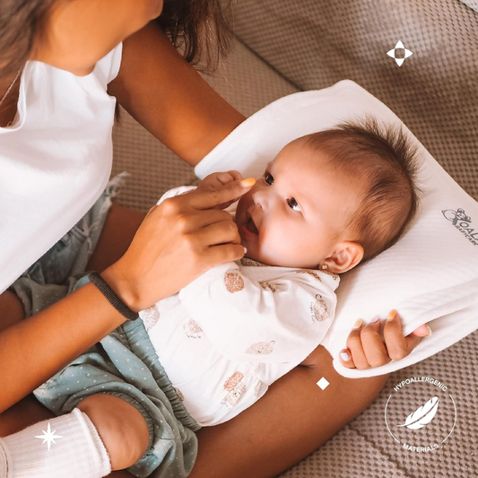 KOALA BABYCARE oreiller pour bébé + taie d'oreiller PRÉVIENT la plagiocéphalie