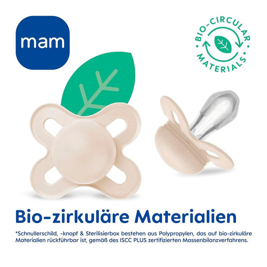 MAM Original Winter smoczek uspokajający silikonowy 6-16m x4, bio-cyrkularne materiały