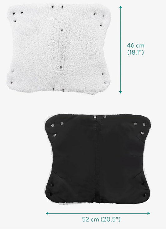 NAVARIS moufles pour poussette avec doublure polaire imperméable