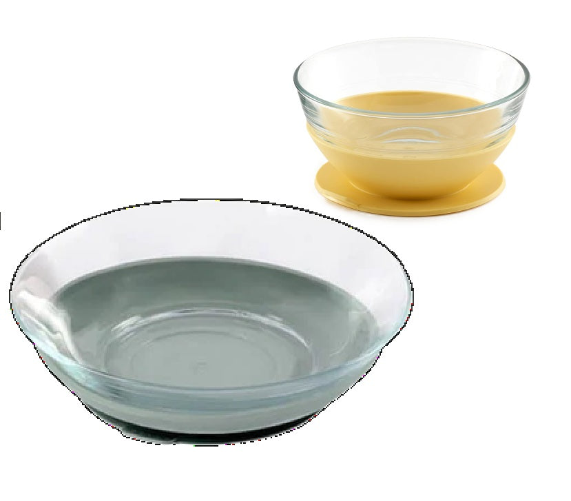 BEABA set de vaisselle avec ventouse en silicone DURALEX 2 pièces.