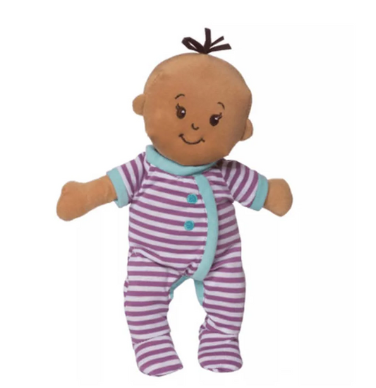MANHATTAN TOYS Wee Baby Stella poupée en peluche 27 cm + ours en peluche et biberon