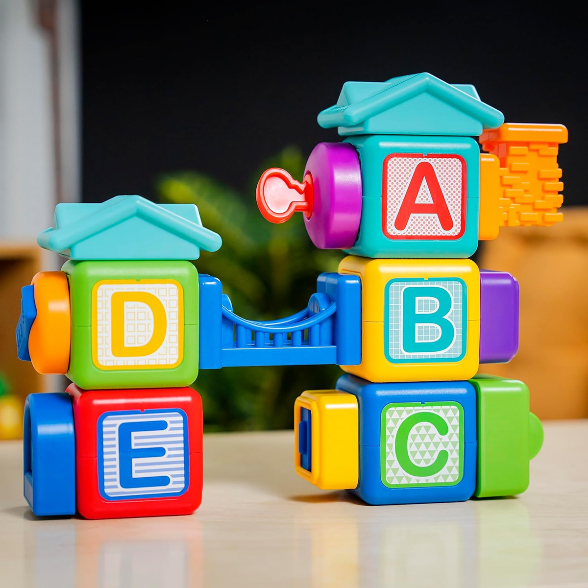 BABY EINSTEIN Connectables Bridge & Learn blocuri magnetice 15 piese