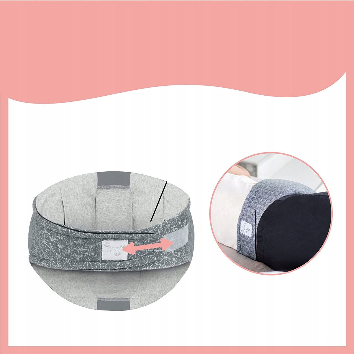 BABYMOOV Dream Belt PAS CIĄŻOWY S/M ergonomiczny pas ciążowy wielokolorowy, komfortowe wsparcie dla brzucha