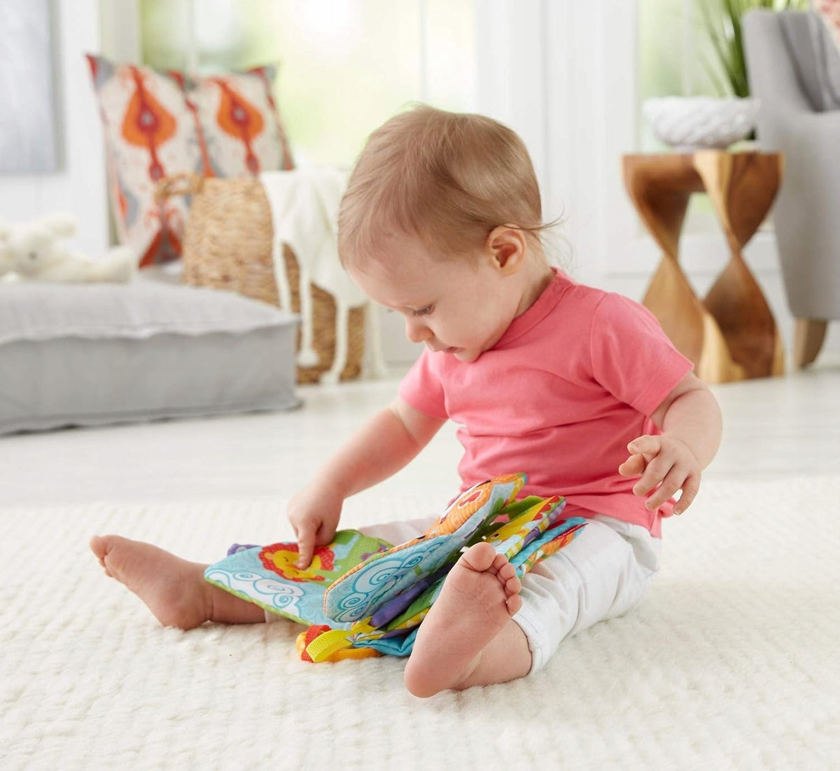 FISHER-PRICE FGJ40 książeczka sensoryczna aktywizująca ZAWIESZKA