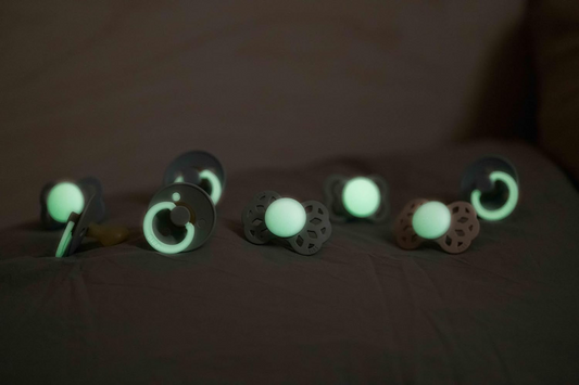 BIBS SUPREME GLOW beroligende sutter silikone 6msc+ SYMMETRISKE