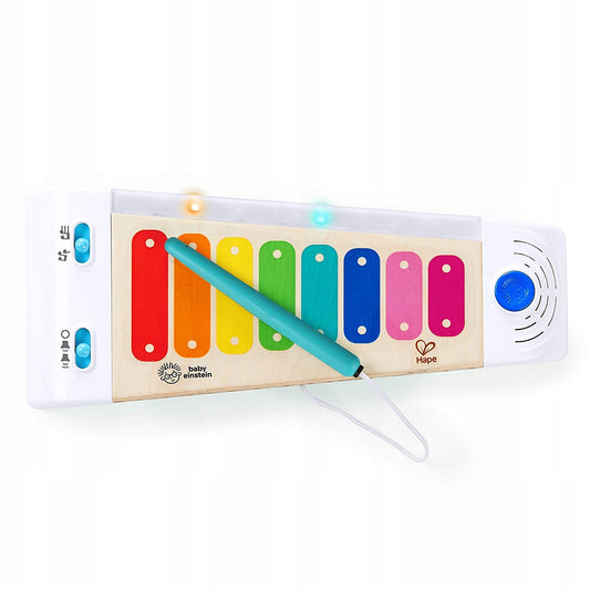 HAPE Baby Einstein KSYLOFON drewniany instrument, kolorowy ksylofon dotykowy dla dzieci 12 m+