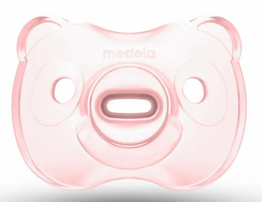MEDELA smoczek uspokajający x 2 silikon 6-18msc SENSO PEARLS różowy, ergonomiczny, BPA free