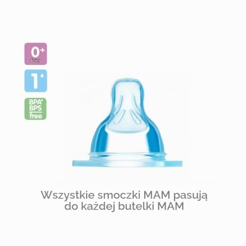 MAM tétines de biberon taille 1 SkinSoft 0m+ x2
