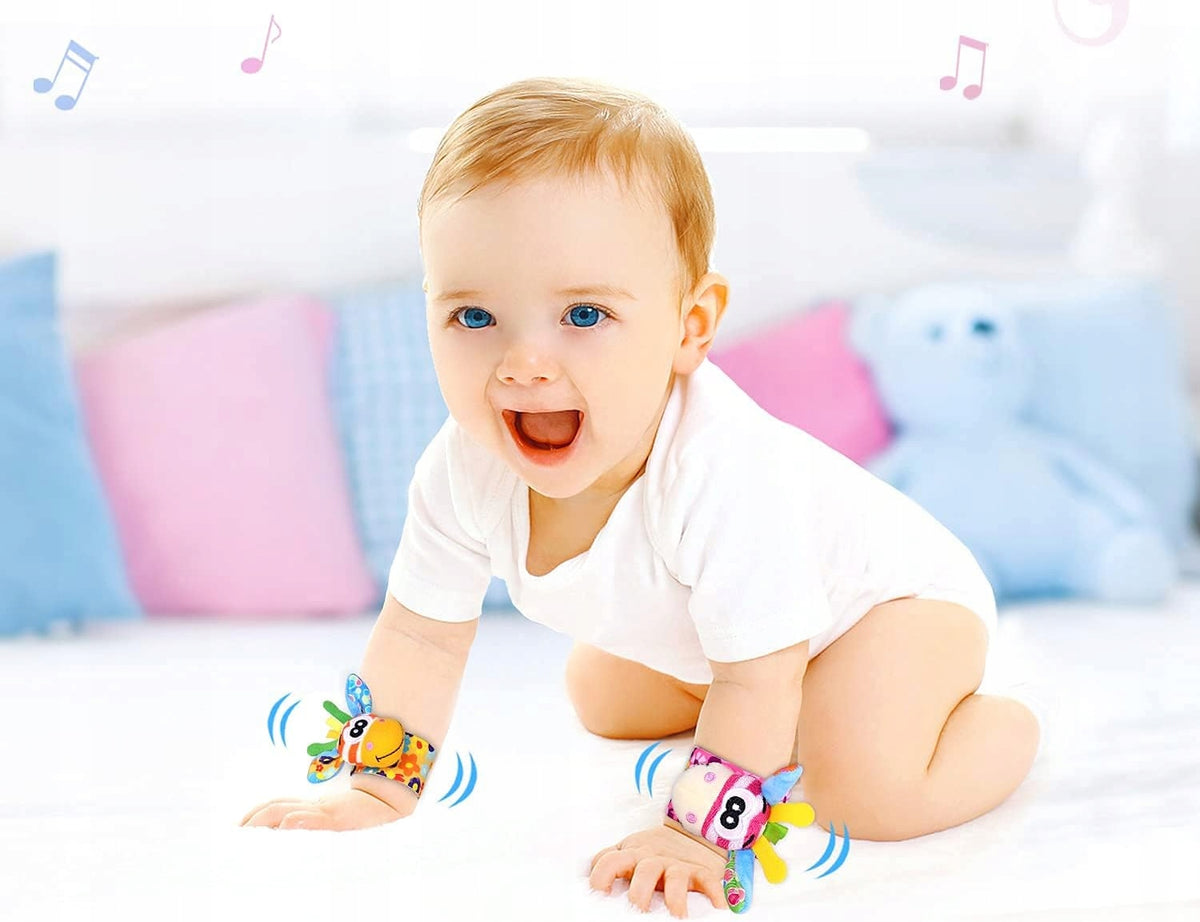 RXYYOS Sozzy wristbands and socks with rattles x 4 – product photo 3