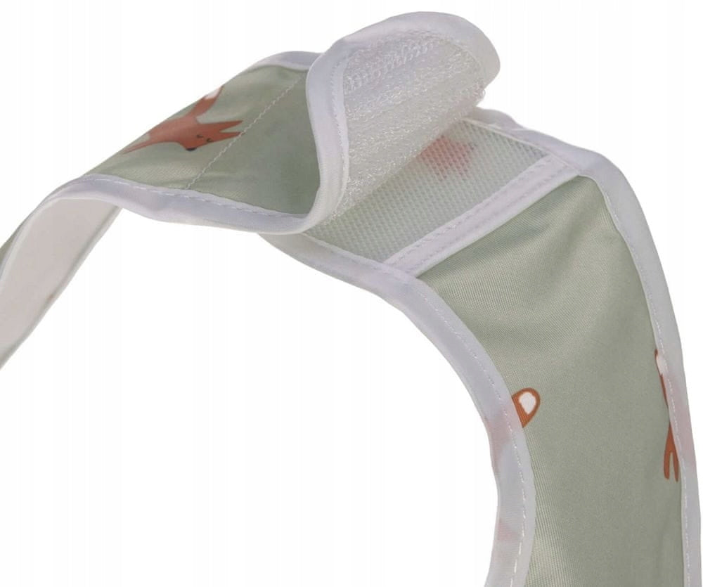 LASSIG babero de plástico con velcro y bolsillo x2 6-24 meses