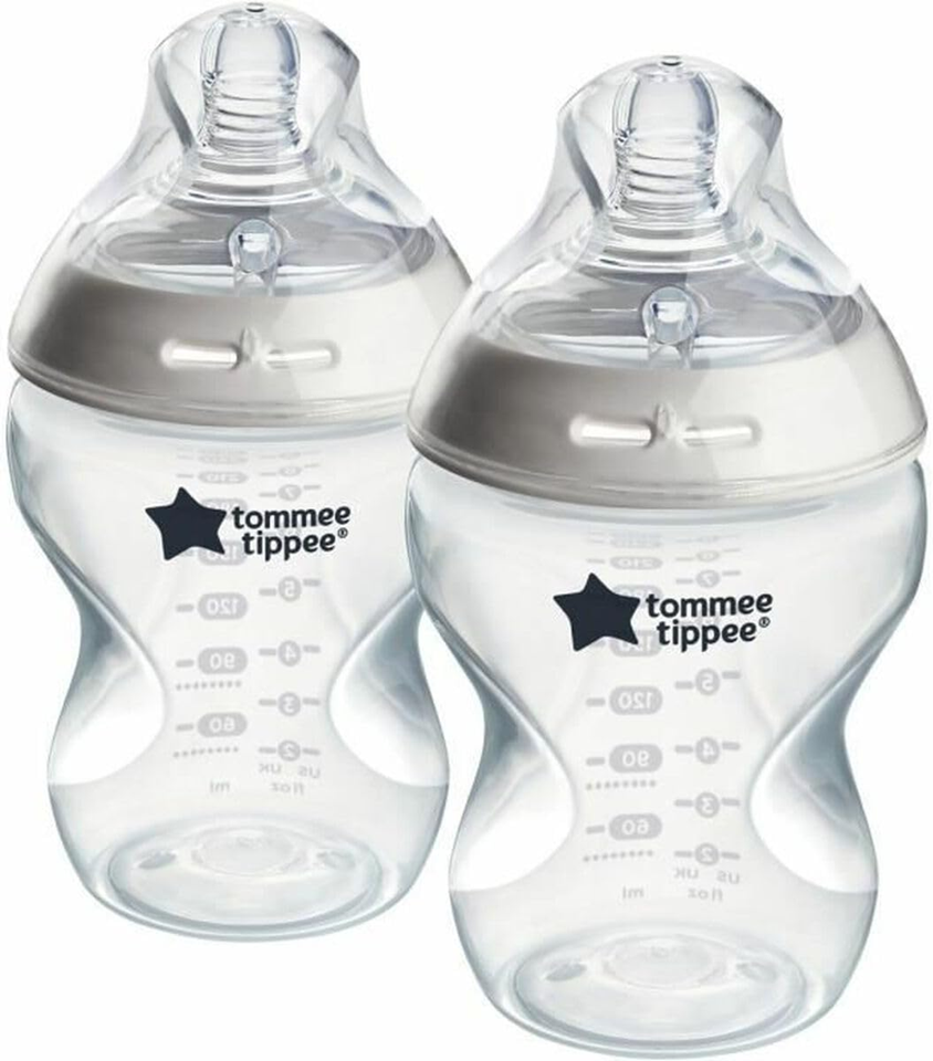 TOMMEE TIPPEE Biberón Natural Start 260ml x2 Anticólicos 0m+