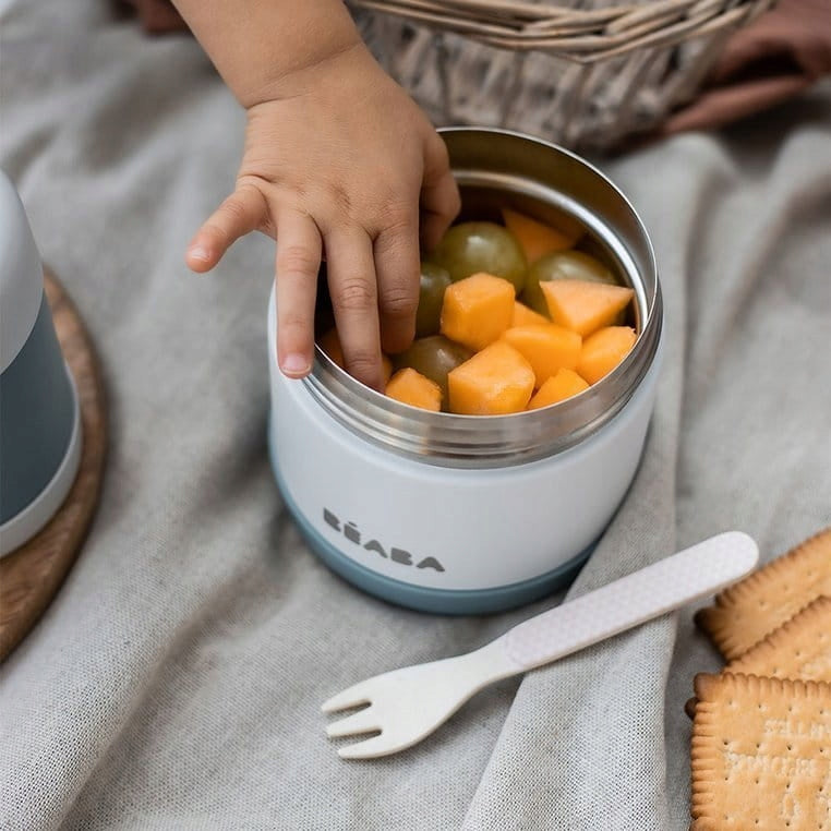 BEABA geïsoleerde thermotas + thermosfles drinkfles lepel